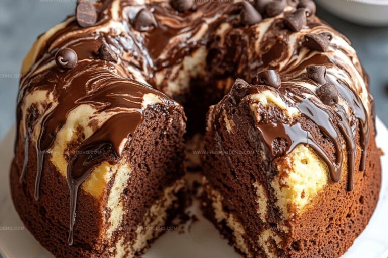Double Chocolate Ricotta Marble Cake Recipe