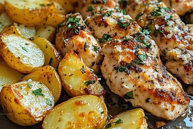 Garlic Parmesan Chicken and Potatoes (One-Pan Dinner) Recipe