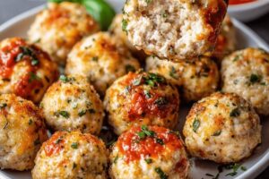 Baked Chicken Ricotta Meatballs Recipe