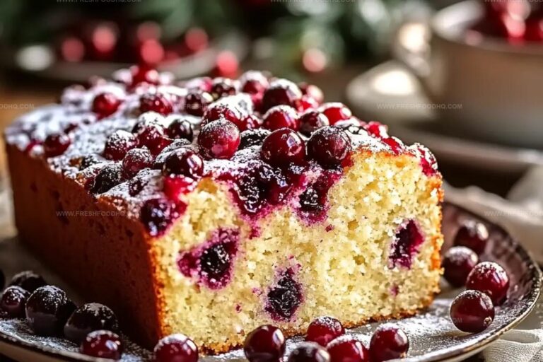 Christmas Cranberry Pound Cake Recipe