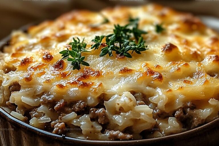 French Onion Ground Beef And Rice Casserole Recipe