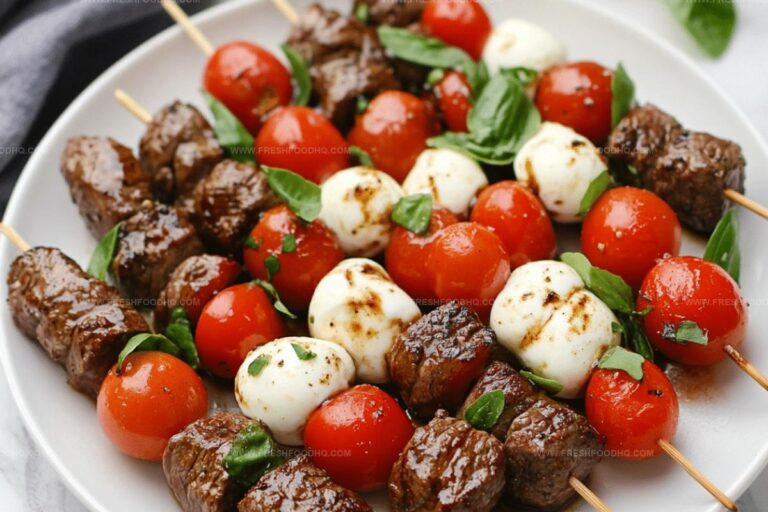 Keto Beef Caprese Skewers Recipe
