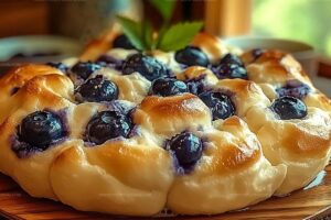 Blueberry Fluffy Cottage Cheese Cloud Bread Recipe