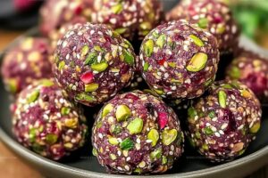 Cranberry Pistachio Energy Bites Recipe