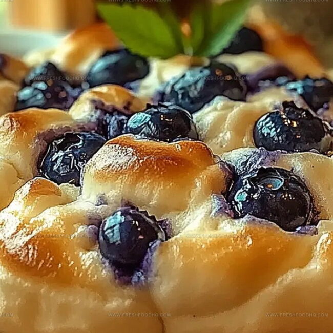 Blueberry Fluffy Cottage Cheese Cloud Bread: Light and Airy
