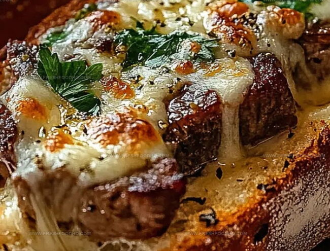 Variations on Steak Garlic Cheese Bread
