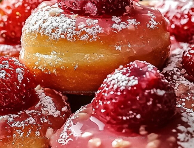 Variations of Strawberry Cheesecake Donut Holes