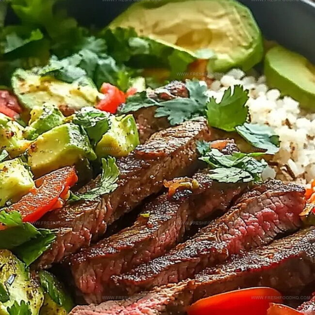 High Protein Steak Fajita Bowl Full Of Bold Flavors