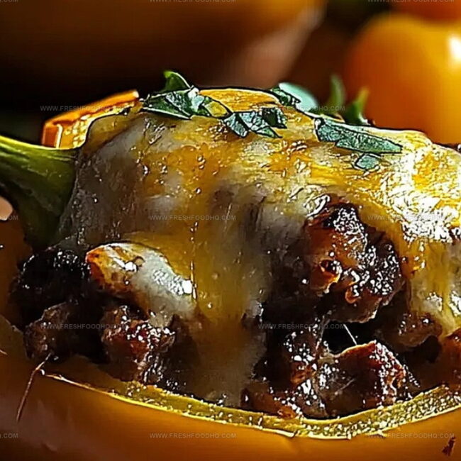 Philly Cheesesteak Loaded Stuffed Peppers Sensation