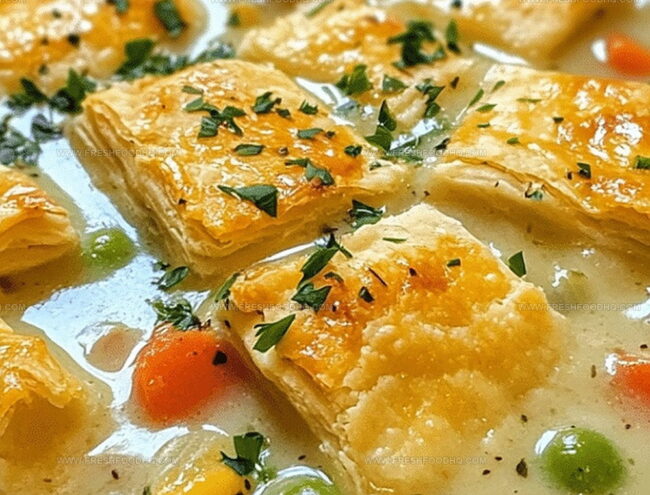 How To Make Chicken Pot Pie Soup With Cheddar Crust Dippers