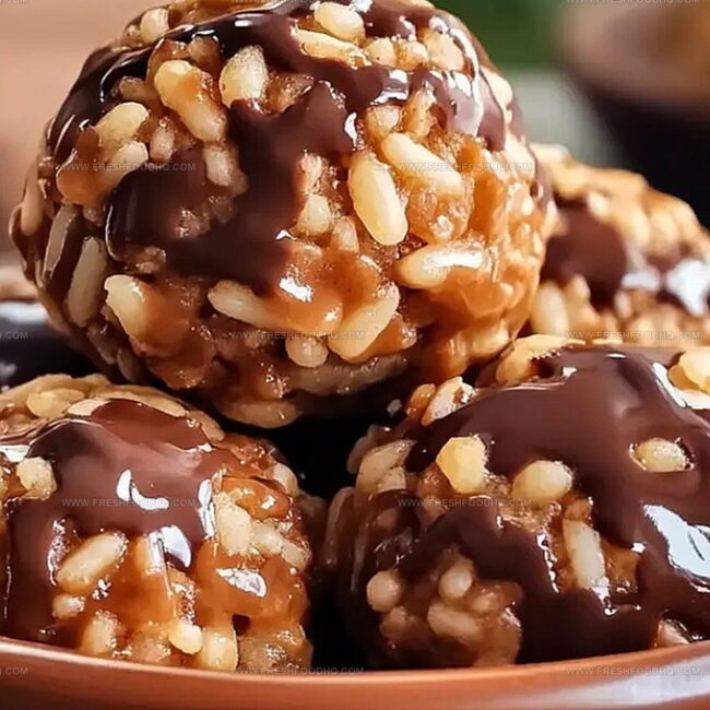 Peanut Butter Balls with Chocolate Rice Krispies: Fun and Tasty