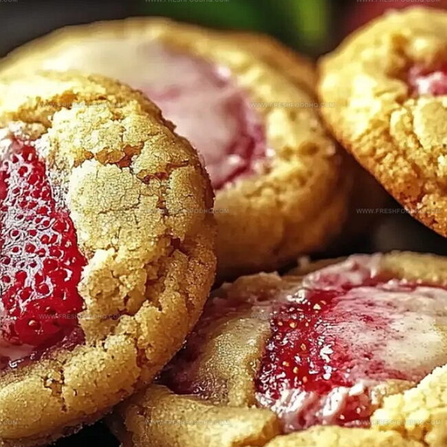 Strawberry Cheesecake-Stuffed Bliss Cookies: A Bite of Heaven