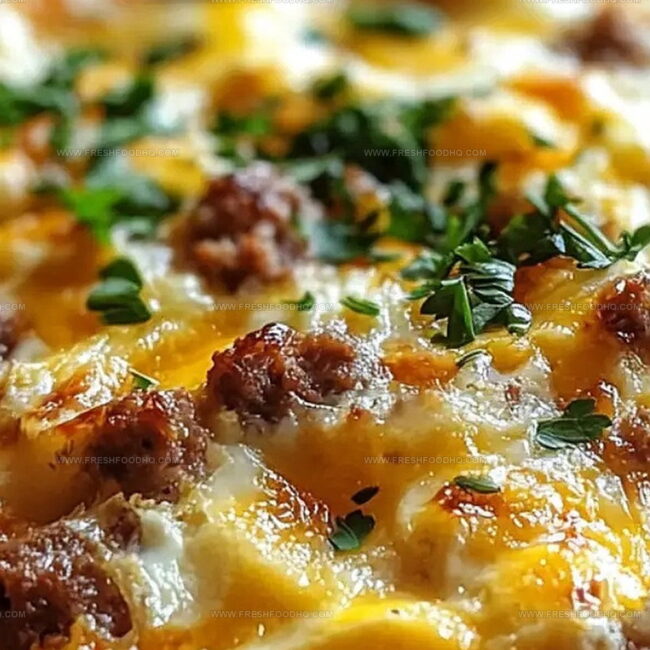 Sausage, Egg, and Cream Cheese Hashbrown Casserole: Breakfast Bliss