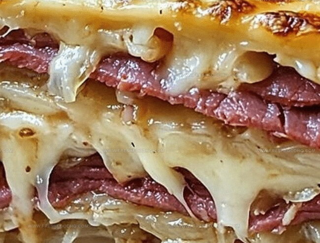 How to Make Savory Reuben Bake with Layers of Corned Beef, Sauerkraut, and Swiss Cheese