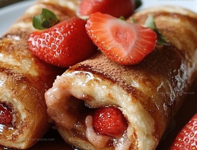 How To Make Strawberry And Cinnamon French Toast Roll-Ups