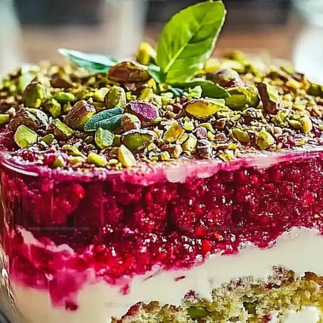 White Chocolate Raspberry Pistachio Tiramisu Indulgence