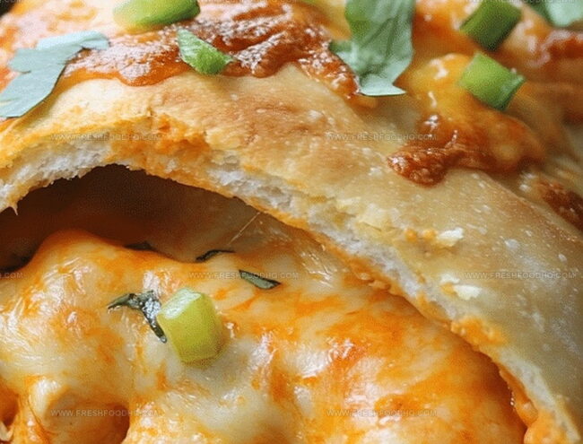 How To Make Cheesy Buffalo Chicken Strombolis