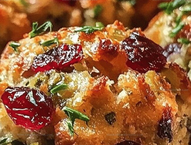 Stepwise Guide to Festive Cranberry Turkey Stuffing Balls