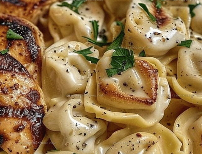 How to Make Asiago Tortellini Alfredo with Grilled Chicken