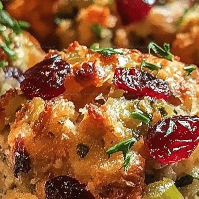Why Festive Cranberry Turkey Stuffing Balls Are So Tasty