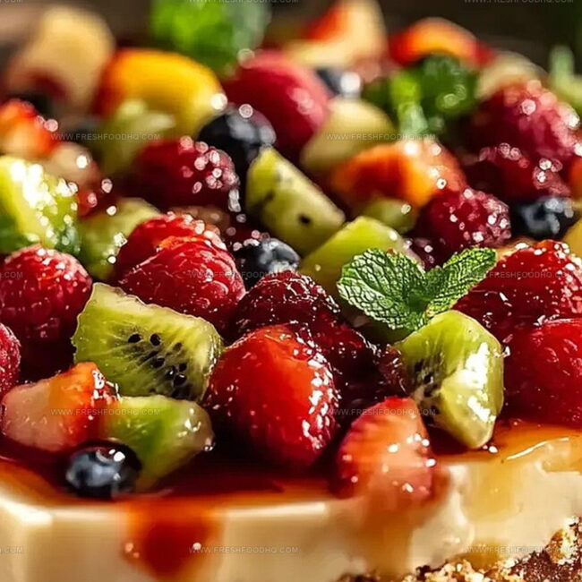 Creamy Cheesecake Delight Fruit Salad Full of Freshness