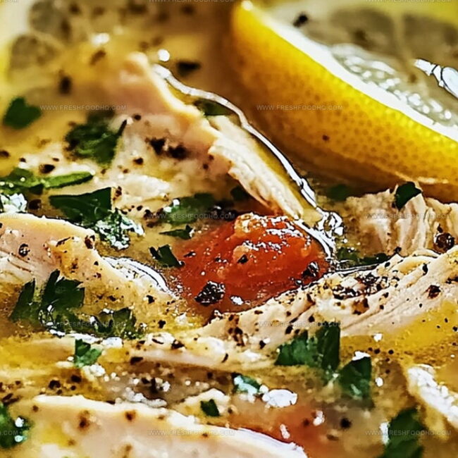 Mediterranean Lemon Chicken Soup Full of Zesty Freshness