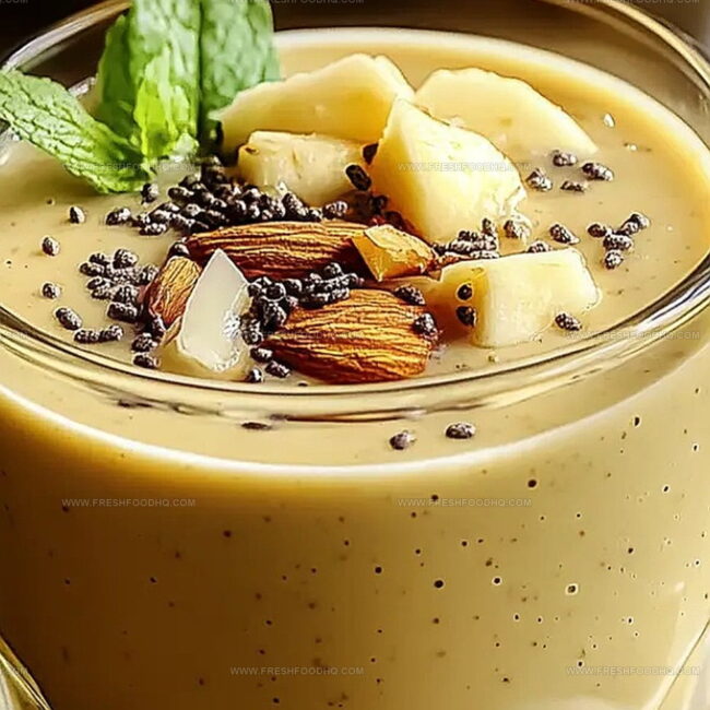 Nourishing Bliss: Almond, Banana & Avocado Smoothie with Honey