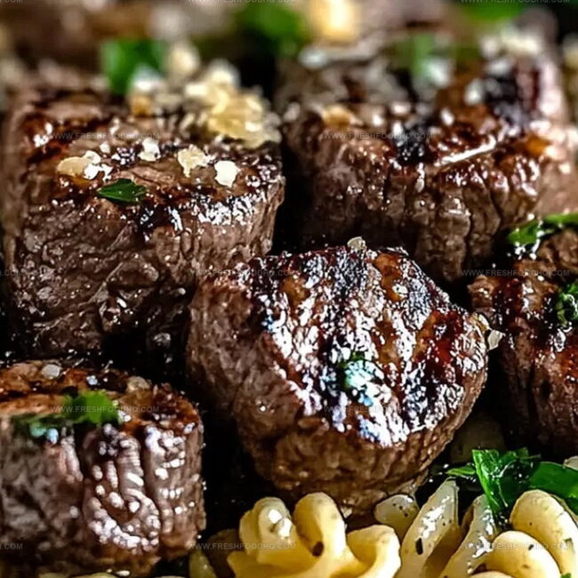 Steak Bites and Rotini in Garlic Parmesan Sauce: Comfort in Every Bite