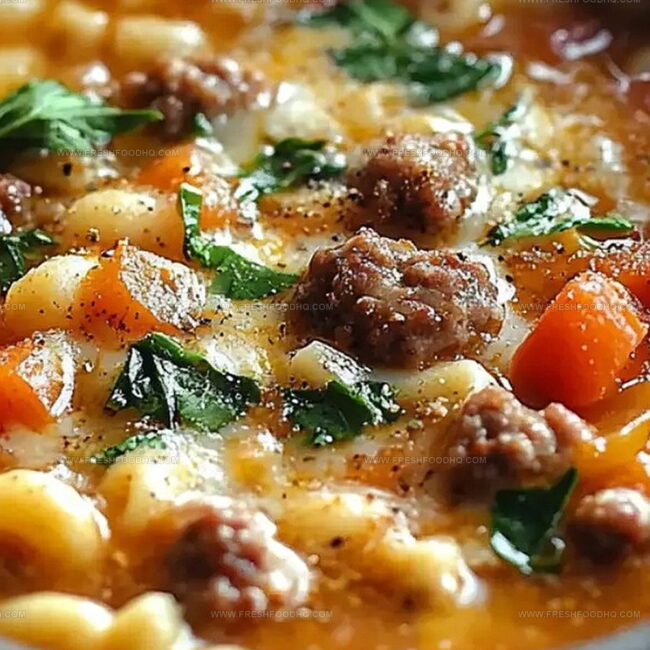 One-Pot Macaroni Cheeseburger Soup (No Velveeta)