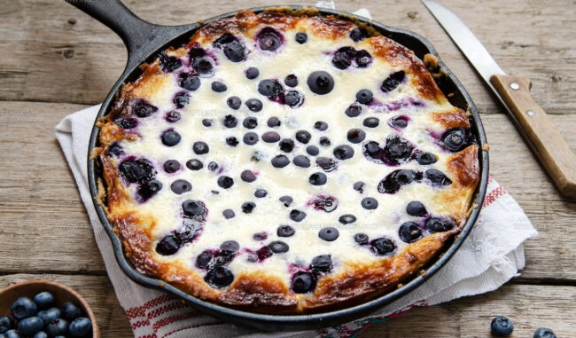 Finnish Blueberry Pie (Mustikkapiirakka)